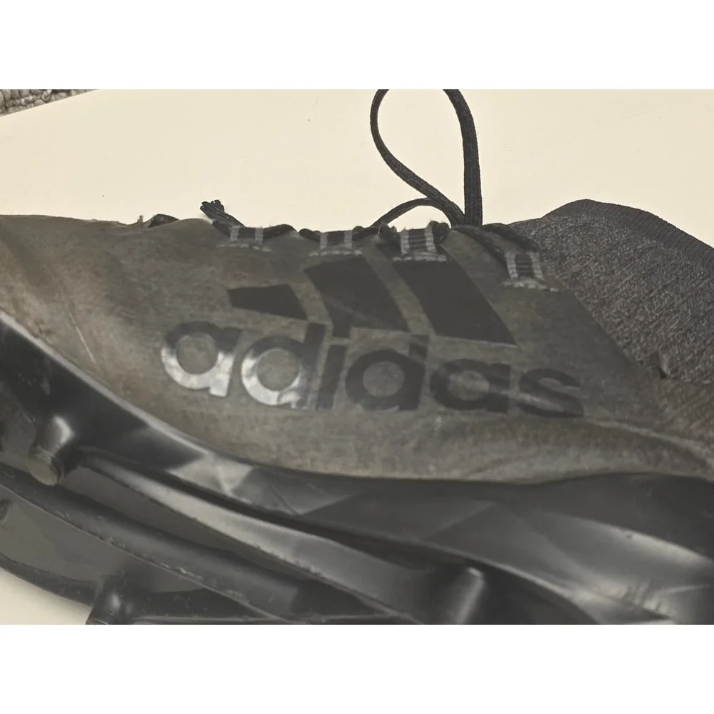 Adidas Adizero 8.0 Football Cleats Mens 11 Black Silver EF8632 Primeknit Mid